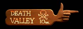 Specialty Hand-Carved Sign with Pointing Hand