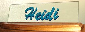 Glass Office Name Plate