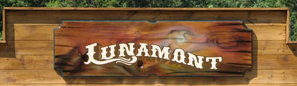 Lunamont Signs store front airbrushed sign
