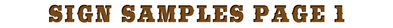 Custom Hand-Painted Wooden Specialty Signs