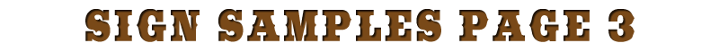 Custom Hand-Painted Wooden Specialty Signs