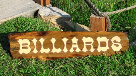 Billiards ~ Hand-Painted Specialty Sign