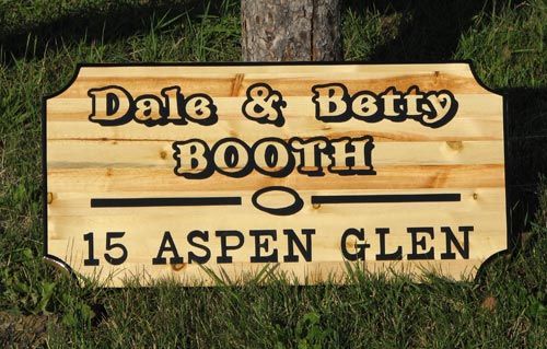 Booth sign