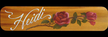 Airbrushed sign